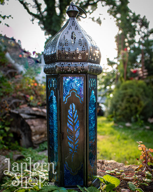 Blue Feather Lantern