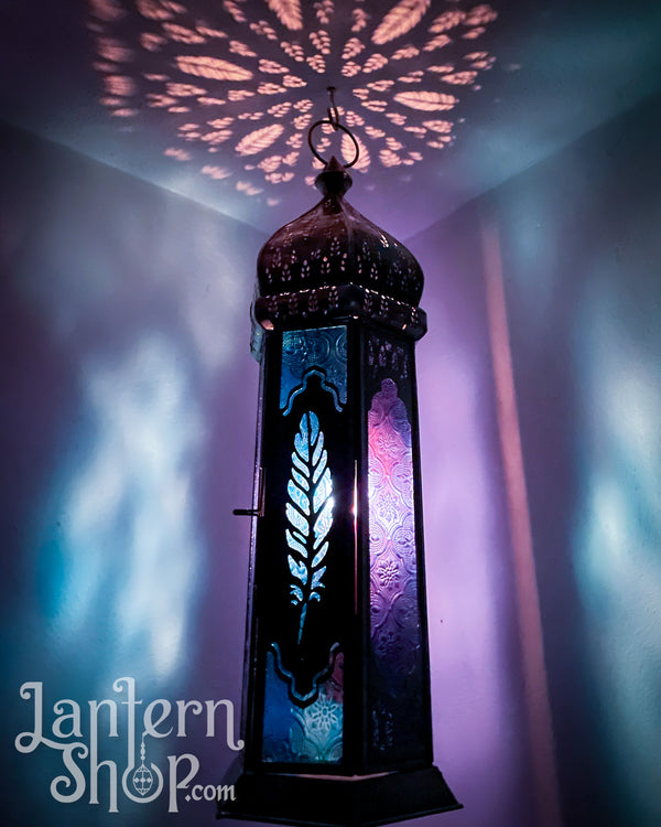 Blue Feather Lantern