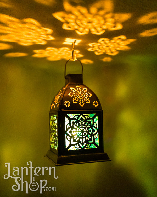 Golden mandala lantern