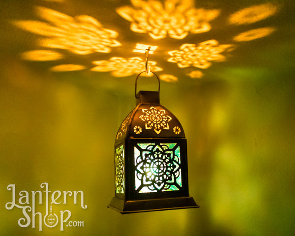 Golden mandala lantern