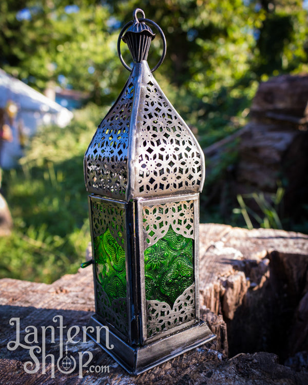 Silver lilies lantern