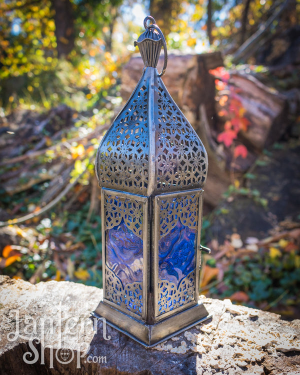 Silver lilies lantern