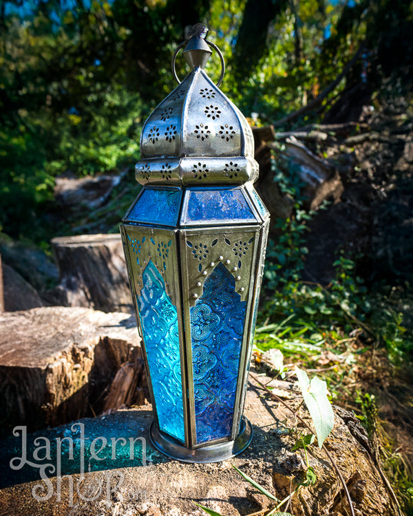 Tapered Tower Silver Lantern