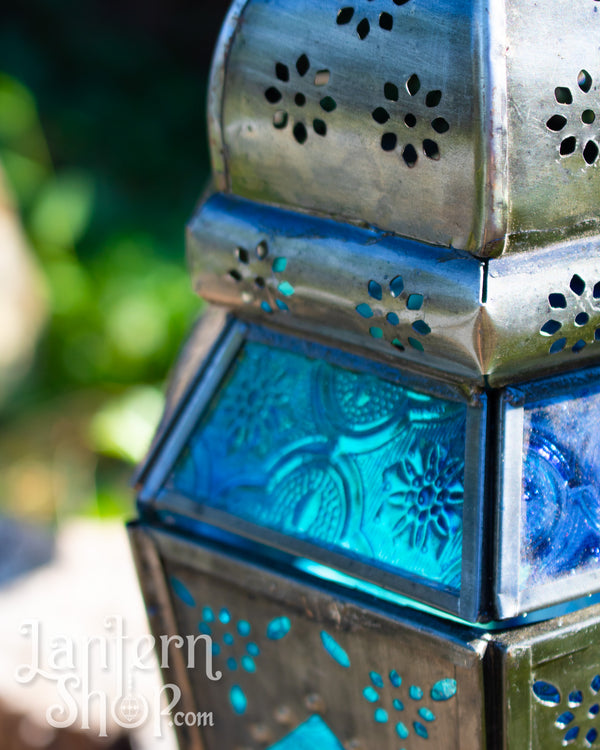 Tapered Tower Silver Lantern